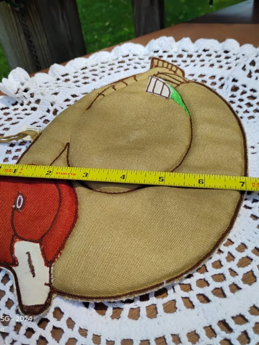 vintage duck shaped hot pad pot holder  1980 novelty W-C Imports cottagecore